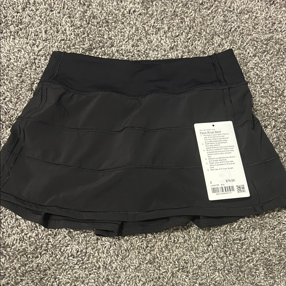 lululemon athletica Black Mini Skirt